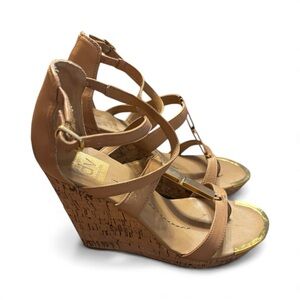 DV by Dolce Vita Tan Strappy Wedges